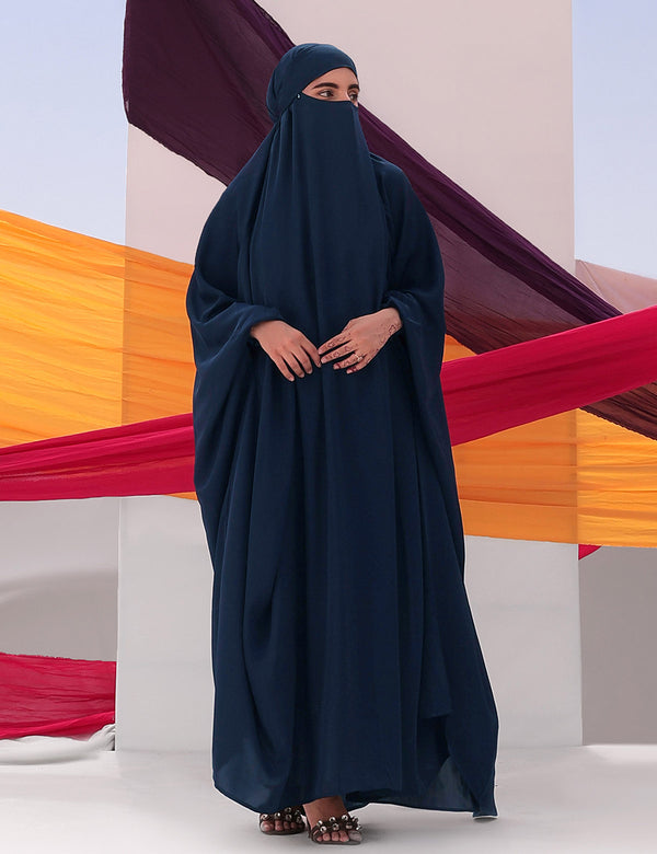 Plain Jilbab - Navy