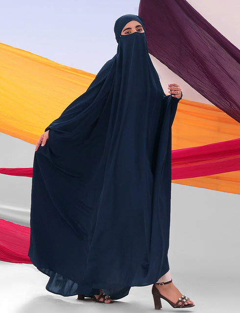 Plain Jilbab - Navy