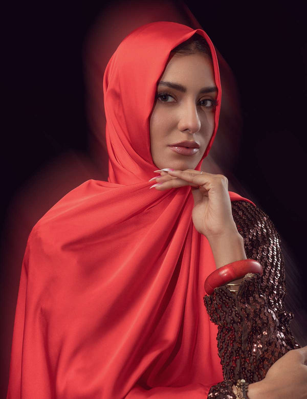 Satin Silk - Apple Red