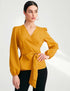 Cross Neck Tops - Yellow Shirts & Tops - The Hijab Company