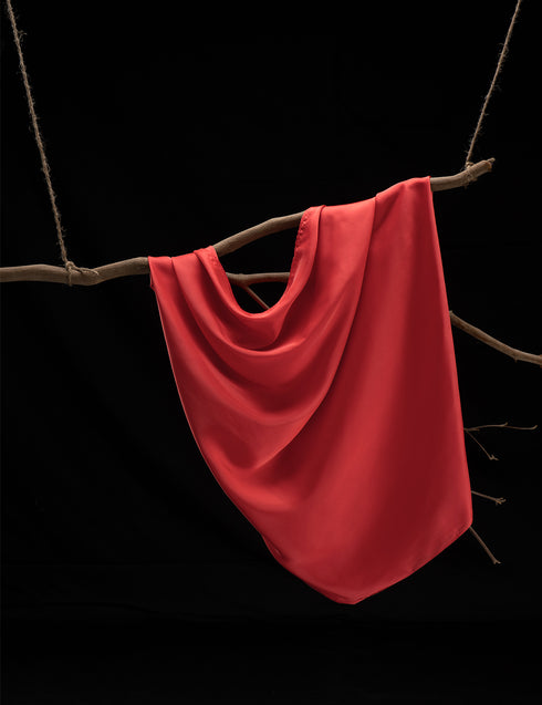Satin Silk - Apple Red