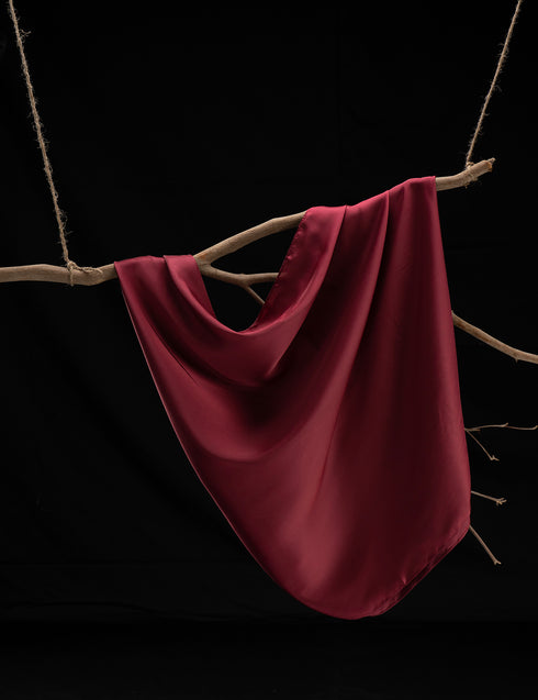 Satin Silk - Maroon