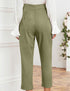 Bow-tie Pants - Olive