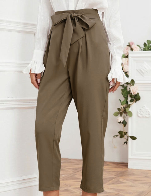 Bow-tie Pants - Chocolate